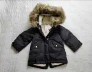 NEW GIRL'S 3 J CREW CREWCUTS FISHTAIL BLACK PARKA COAT