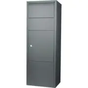 BARSKA Parcel Drop Box Large High-Grade Steel Locks-up Bolt Down Mount Blacks