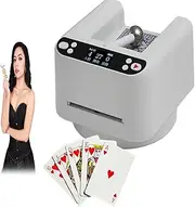 Automatic Card Dealer Machine, 360° Rotating 2 Decks Card Dealer for Uno, Built-in 5000MAH Rechargeable Battery, Blackjack and Other Card Games&Board Games