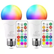 iLC LED Light Bulb 85W Equivalent, Color Changing Light Bulbs with Remote Contro