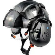 Safety Helmet with Visor,Bluetooth Ear Muffs SNR 26dB,Hard Hat with Visors Mo...