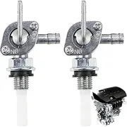 Petrol Tap Power Generator Switch, Pack of 2 Petrol Tap Switch, Petrol Tap Universal Metal Fuel Tap, M10 Petrol Gas Fuel Tap, for Generator Fuel Tank Motorcycles Offroad Karts