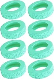 [Generic] Wheel Covers for Rolling Suitcases | Silicone Suitcase Wheel Protector - 8X Wheel Protective Covers for Carry On Luggage Suitcases with Wheels, Multifunctional Luggage Wheel Covers