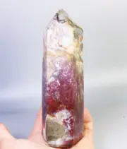 1.29lb Natural Ocean Jasper Agate Geode Crystal Tower Wand Point Healing Mineral