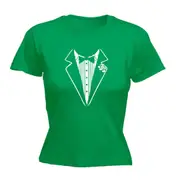 Tuxedo White - Funny Novelty Womens T-Shirt T Shirt Tshirt