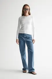Nola Long Sleeve Top White Size 14 | Elka Collective