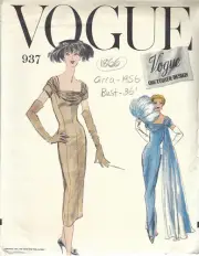 1956 Vintage VOGUE Sewing Pattern B36" ONE-PIECE DRESS (1866)