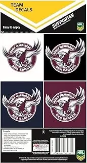 NRL Team Decal Sticker Set - Manly Sea Eagles
