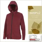 【RATOPS】女 THERMOLITE 推毛防潑水夾克.輕量保暖外套.禦寒外套(DH6120 牛津紅色 V1)