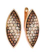 Le Vian Chocolate Balayage 14K Rose Gold 2.16 ct. tw. Diamond Drop Earrings