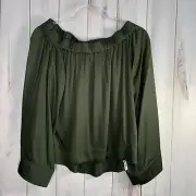 One Teaspoon The Boy Bowie Top Green Size Small NEW!