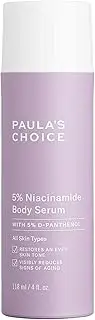 Paula's Choice 5% Niacinamide Body Serum Treatment with Vitamin B3 & B5, Lotion for Discolouration, Redness, Wrinkles & Fine Lines and Uneven Tone on Body, Chest, Arms & Legs, For All Skin Types Including Blemish-Prone, Fragrance-free & Paraben-free, 118ml