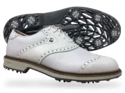 FootJoy Premiere Series Wilcox Mens Golf Shoes (Medium Width) White Lizard Print