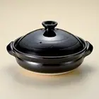 Eternal burned glazed pottery, size 6, for direct fire use, clay po From Japan