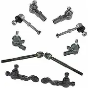 4pcs Front Inner Outer Tie Rods 4pcs Front Lower Upper Ball Joints 2pcs Front Sway Bar Linkages Suspension Kit LH Side 2WD RWD, for Toyota, for Tacoma 2.4L/2.7L/3.4L 2001-2004 10 Piece ZL1582 S