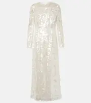 [Emilia Wickstead] Emilia Wickstead Bridal Amiria sequined gown AU 6 white