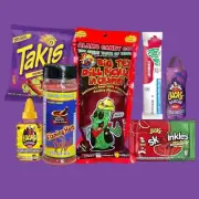 TikTok BigTex Alamo Chamoy Pickle Kit With Big Size 13 Oz Takis Powder