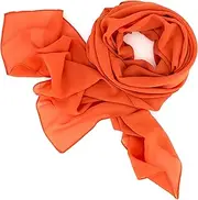 [DOLCE ABBRACCIO by RiemTEX] Women's Sweet Love Stole Chiffon Scarf in 30 Plain Colours Scarves and Scarves XXL Chiffon Scarves Neckerchief for Any Season