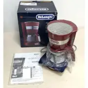 DeLonghi Drip Coffee Maker Red Red drink machine useful convenient relax cool