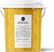 ORKU 500g Tub Organic Beeswax Pellets - Pharmaceutical Grade | Cosmetic-Grade Yellow Beeswax for Candles, Encaustic Art, Cosmetics, Body Preparations | Certified Organic Supplier