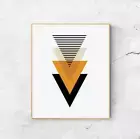 Scandi Abstract Minimalist Folk Wall Art Prints. Look Great Framed