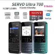 ServoUltra PRO UNLOCKED 256GB, 4 SIM GSM - FULL Keyboard Phone - FM Radio, MP3