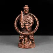 Freya Statue - Wood Finish Norse Goddess Figurine - Viking Home Altar Decor
