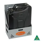 VONNIES 20L HEAVY DUTY WATER FUEL JERRY CAN HOLDER MOUNT POWDER COATED GREY