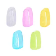 5Pcs Travel Toothbrush Head Cover Cap Case Outdoor Brush Cleaner Protector