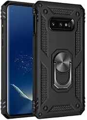 Cavor for Samsung Galaxy S10e Case (5.8") TPU Case PC Bumper 360° Rotation Ring Holder Kickstand Back Cover [Work with Magnetic Car Mount] Shockproof Protective Cover-Black