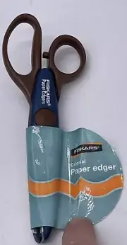 Fiskars 12-921 Paper Edger Colonial Scissors Approximately 6” Long