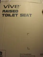 Vive Raised Toilet Seat - 5" Portable, Elevated Riser with Padded Handles -