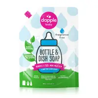 在飛比找Yahoo奇摩購物中心優惠-美國 Dapple 天然奶瓶及餐具清潔液補充包 1L-無香(