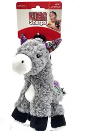 Kong Sherps Donkey Medium Squeaky Crinkle Plush Dog Toy