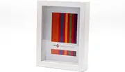 Shadow Box 13x18cm/20x25cm Photo Frame - White picture poster frame MDF/Glass Sleek Design Table Top display Ornate Chic Picture poster or Wall Mount Gallery Exclusives Collection ready to hang