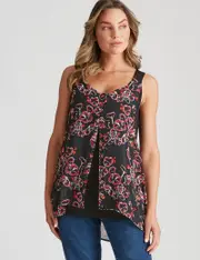 Rockmans Sleeveless Knitwear Overlay Top