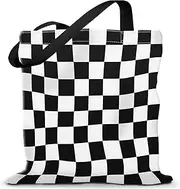 [Aeltrp] Canvas Tote Bag for Women，Cute Heavy-Duty Shoulder Bag with Zipper Pocket -Travel Tote for Grocery, Gym,Shopping