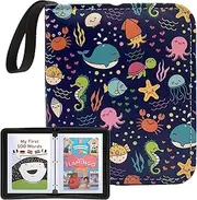 Card Holder for Yoto Cards 40 Cards Capacity Mini Card Case Organizer with Zipper Boys Girls Card Storage Binder for Yoto Player and Yoto Mini Cards, Dark Blue