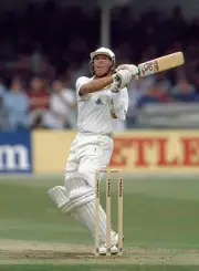 Alec Stewart batting for England during the 3rd Texaco Trophy- Old Cricket Photo