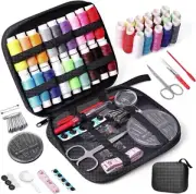 Sewing Kit with Sewing Accessories, Bobbins Thread, Large Format Premium Sewing,
