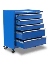 [Giantz] 5 Drawer Mechanic Tool Box Storage Trolley Blue