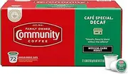 Community Coffee - Café Special Decaf Medium-Dark Roast - 72 Count Single Serve Coffee Pods - Compatible with Keurig 2.0 K Cup Brewers