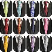 [WeiShang] Men's Lot Silk Tie Necktie Woven Jacquard Neck Ties