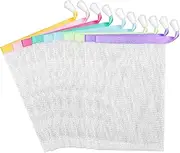 10 PCS Mesh Soap Saver Pouch Double-Layer Soap Saver Bag with Drawstring Mesh Soap Bag Bath Facial Cleanser Foaming Net Exfoliating Mesh Soap Bag for Shower Washing Foaming Soap Hangable