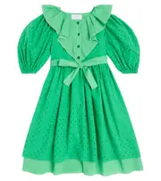 [Paade Mode] Paade Mode Delta cotton seersucker dress Y 14 green