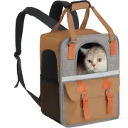 Portable Pet Carrier Large Capacity Backpack for Small Medium Cats Dogs Puppi...
