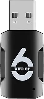 USB WiFi Adapter-WiFi Bluetooth Adapter 2-in-1, 900Mbps 2.4/5GHz Dual Band, WiFi 6 and Bluetooth 5.3 Adapter for PC/Laptop/Desktop, Driver Free, Windows 10/11 Compatible.