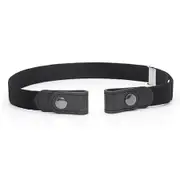 No Buckle Adjustable Elastic Belt Unisex Belt Invisible Belt for Men Women Jeans Skirts - 1Pack
