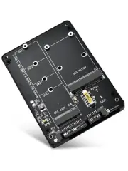 M.2 to SATA Adapter - 2 in 1 Converter for MSATA/M.2 NGFF SSD to 2.5" SATA III