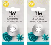 Wilton Stainless Steel Open Star Decorating Tip #1M (2-Pack)